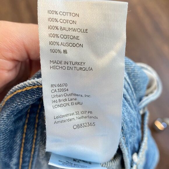 Free People We The Free Jean Maggie Straight Mid Rise Jeans Size 26 Button-Fly - Picture 8 of 12